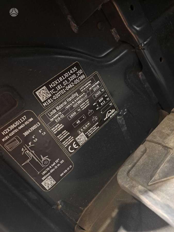 Linde E16-02 tik 2050mh, forklifts