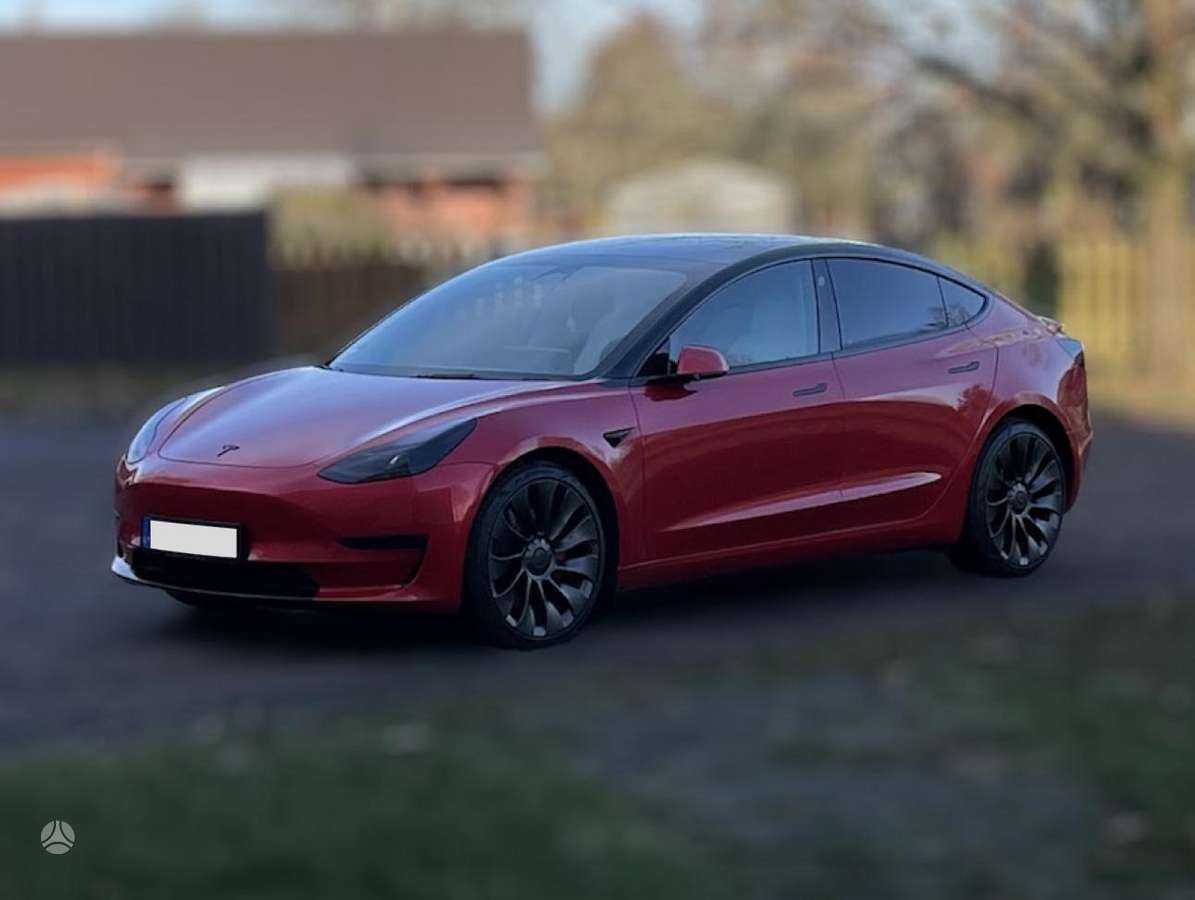 Tesla Model 3, 82 kWh, sedanas