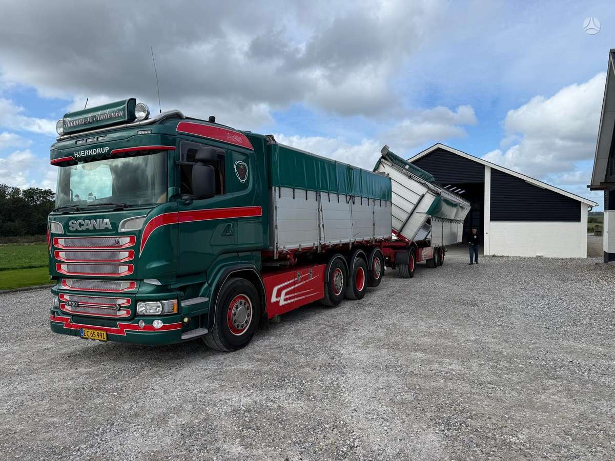 Scania R580 Tripusis vertimas, самосвалы