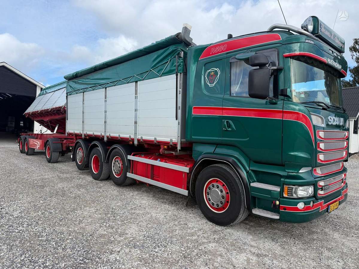 Scania R580 Tripusis vertimas, самосвалы