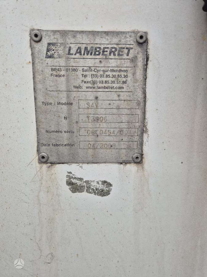 Lamberet S4V, refrigerated