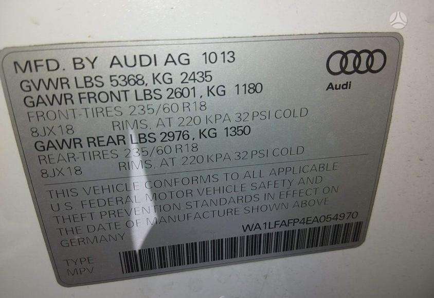 Audi Q5, 2.0 l., Внедорожник / Кроссовер