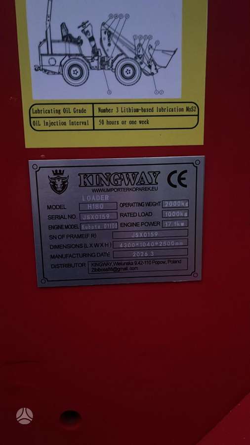 -Kita- Kingway  H180, mini krautuvai