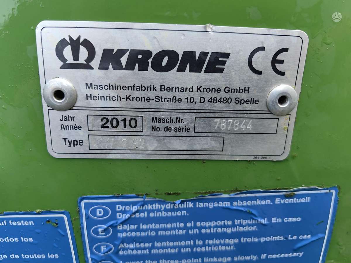 Krone KW 7.82, tedders