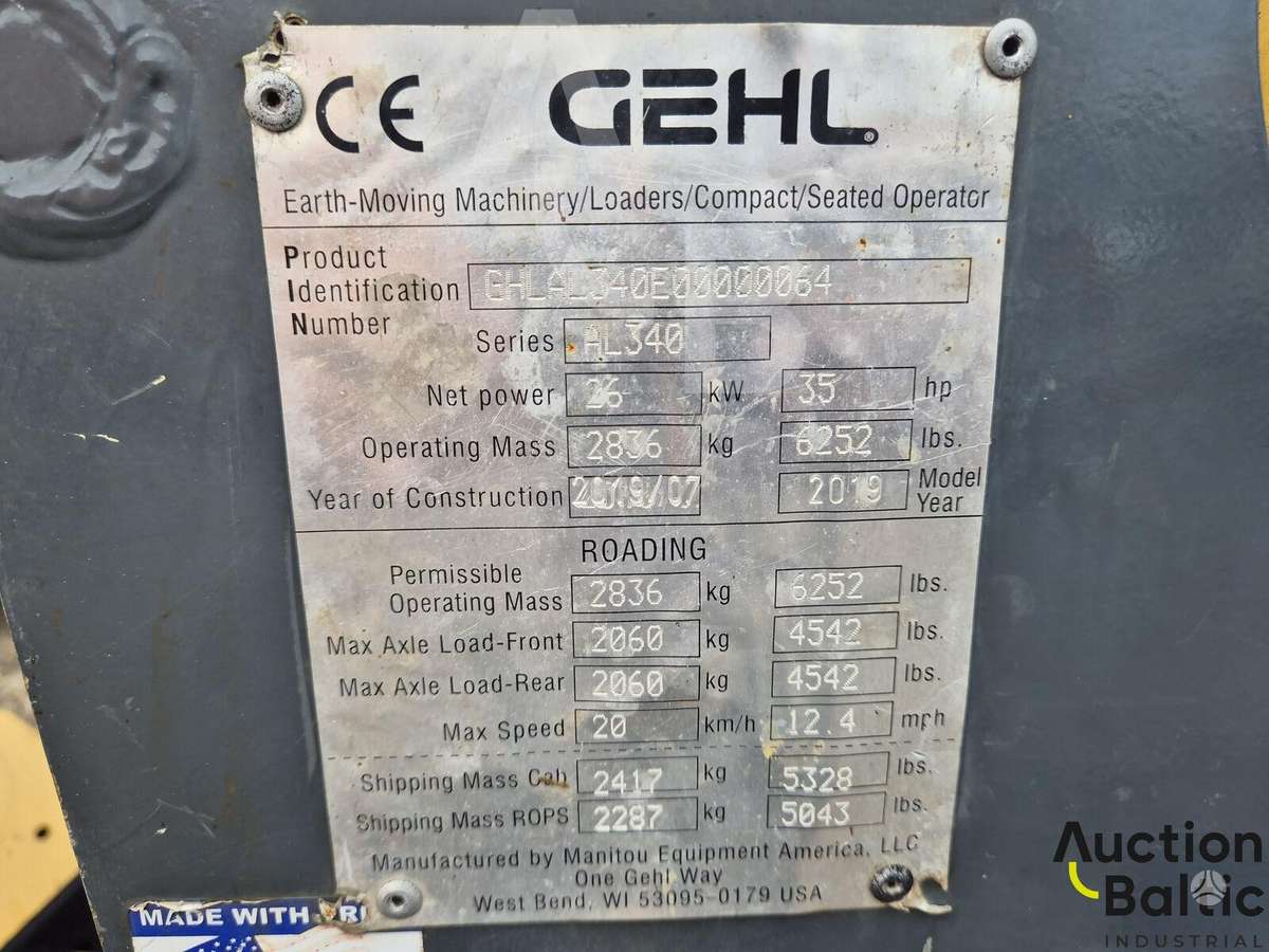 GEHL AL 340, фронтальные погрузчики
