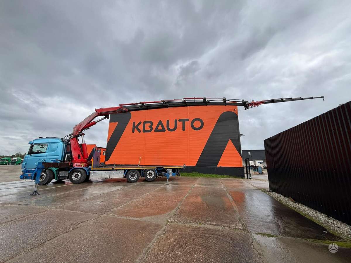 Scania R 124 470 8x2*6, с краном