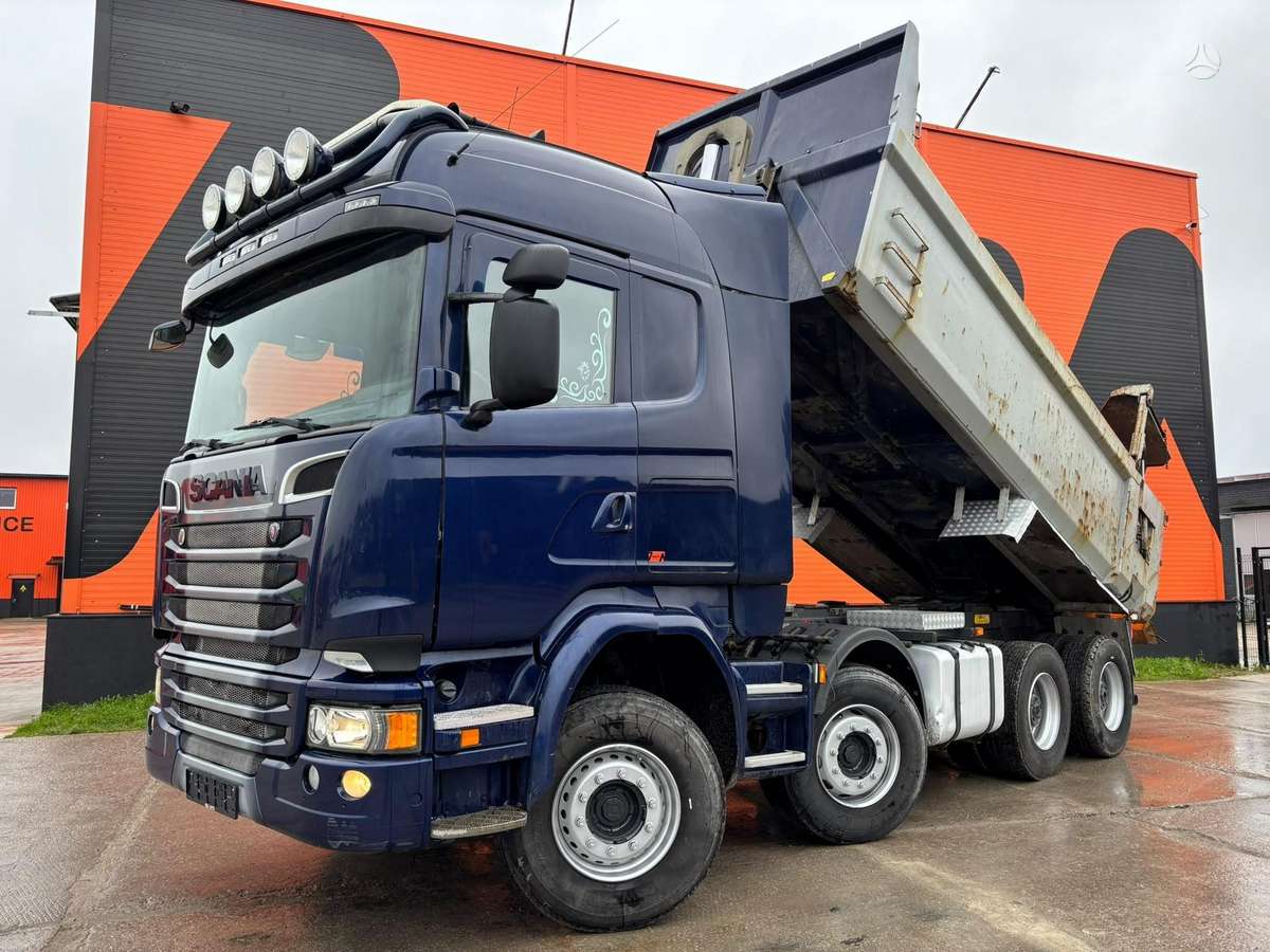 Scania R 580 8x4, dumpers / tippers