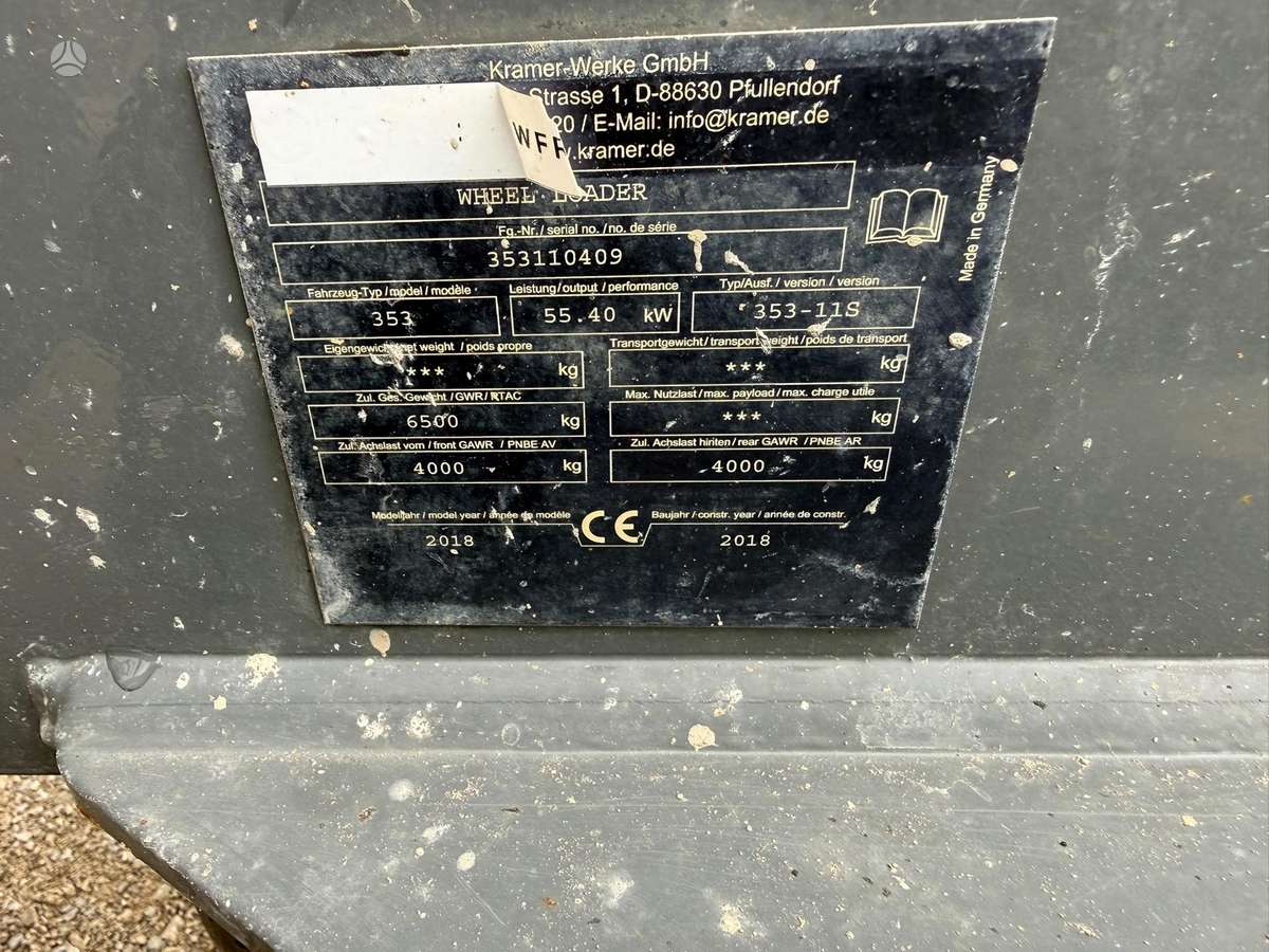 Kramer 5085, frontal loader