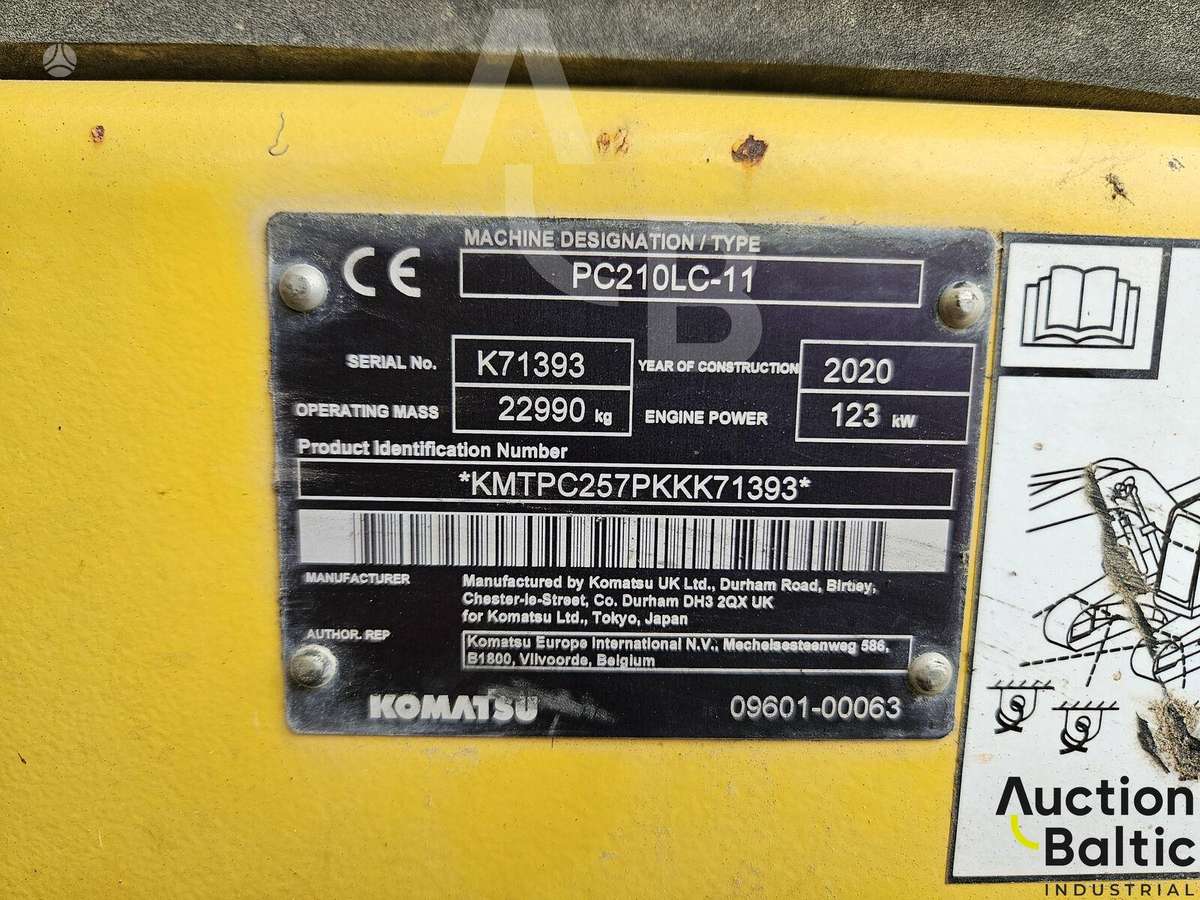 Komatsu PC210LC-11, ekskavatoriai