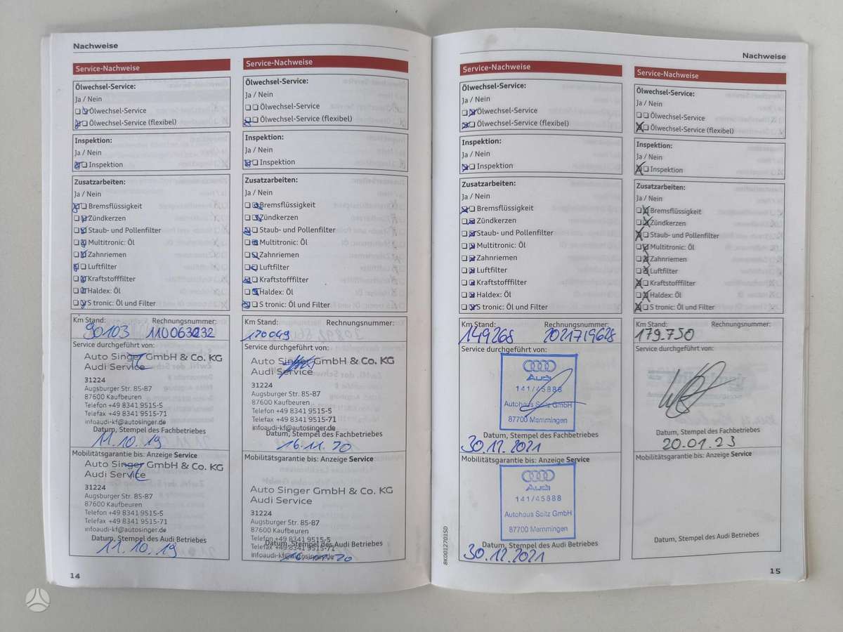 Audi A4, 2.0 l., universalas