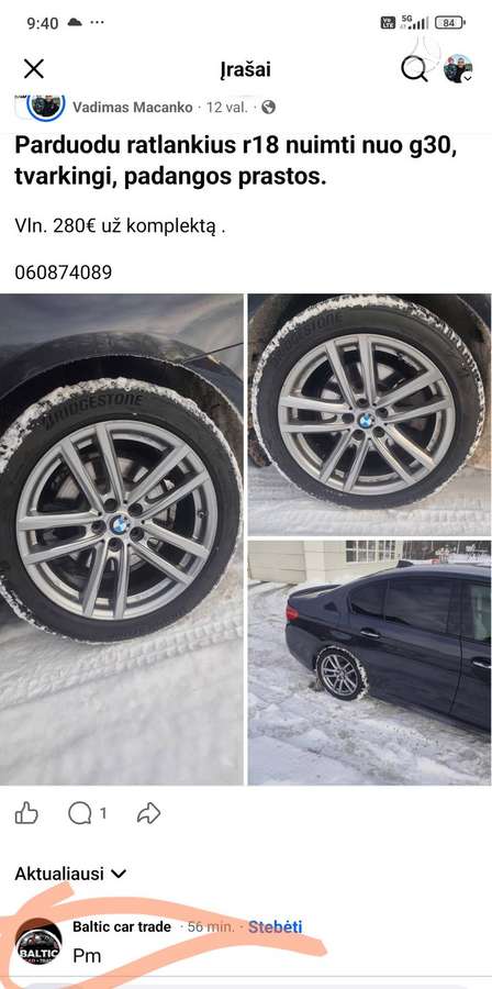BMW 5, light alloy, R18