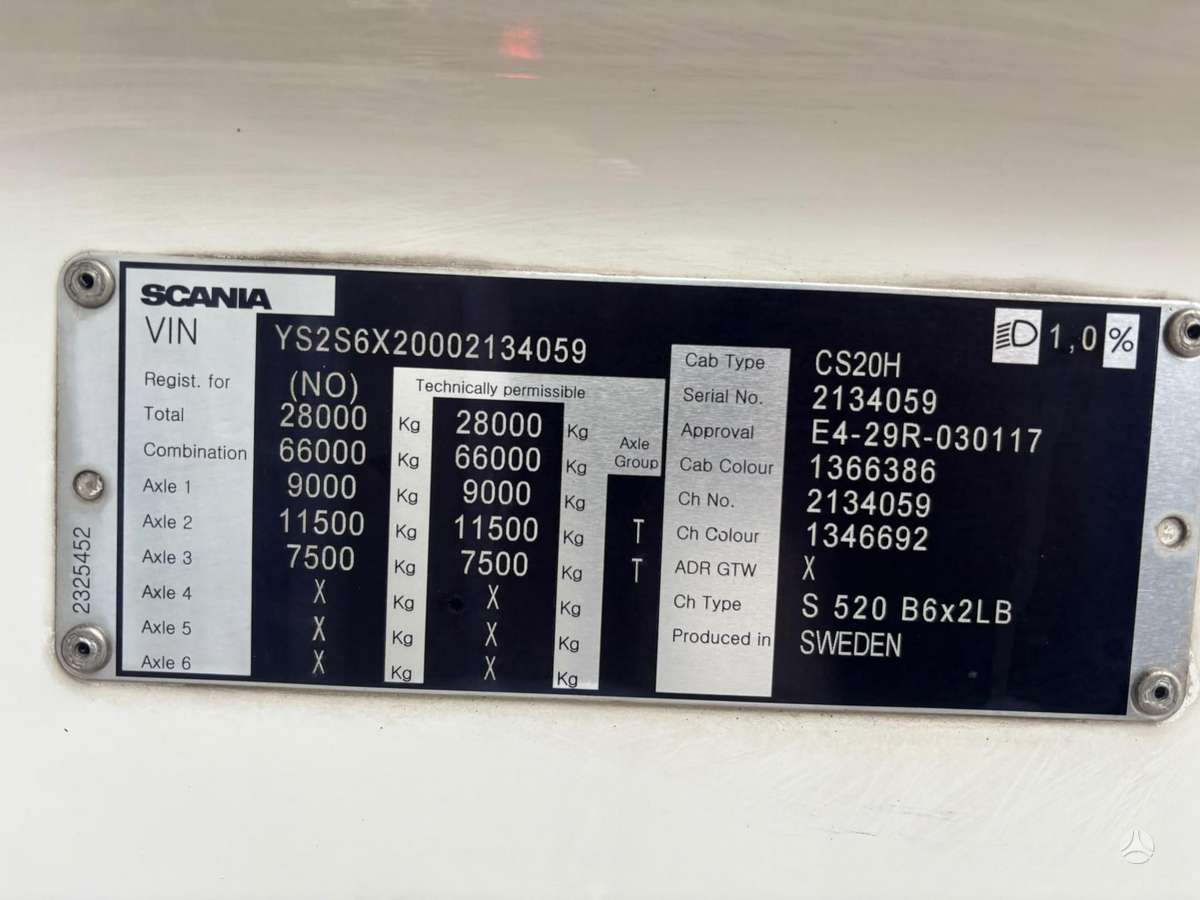 Scania S520, box trucks / box vans