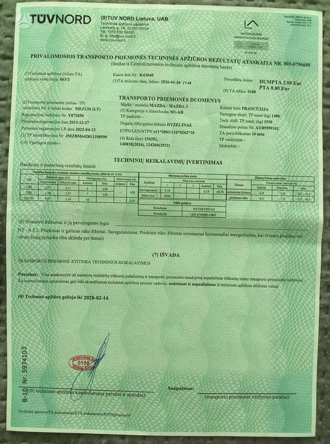 Mazda 3, 2.2 l., Хэтчбек