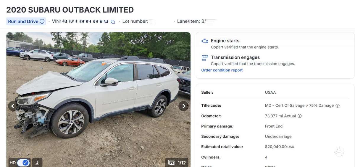 Subaru Outback, 2.5 l., universalas