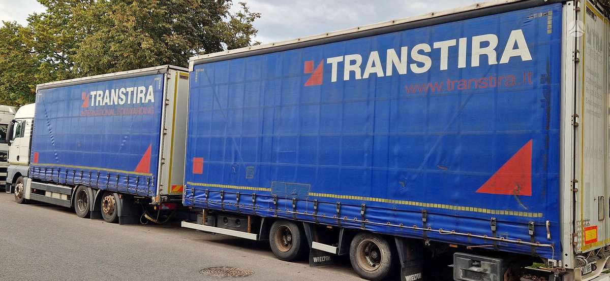 MAN TGX, dropside with curtains