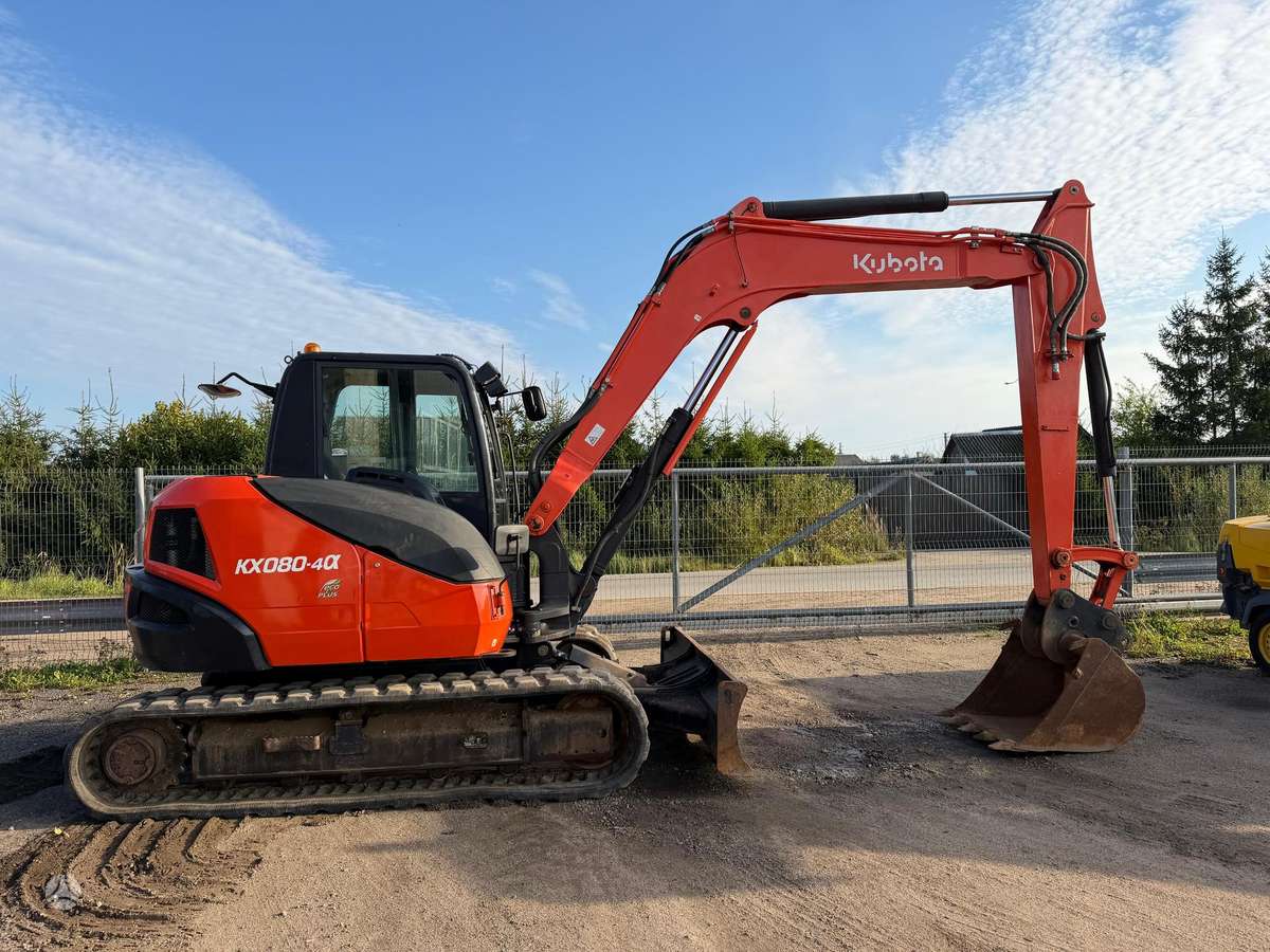Kubota KX080-4a, ekskavatori