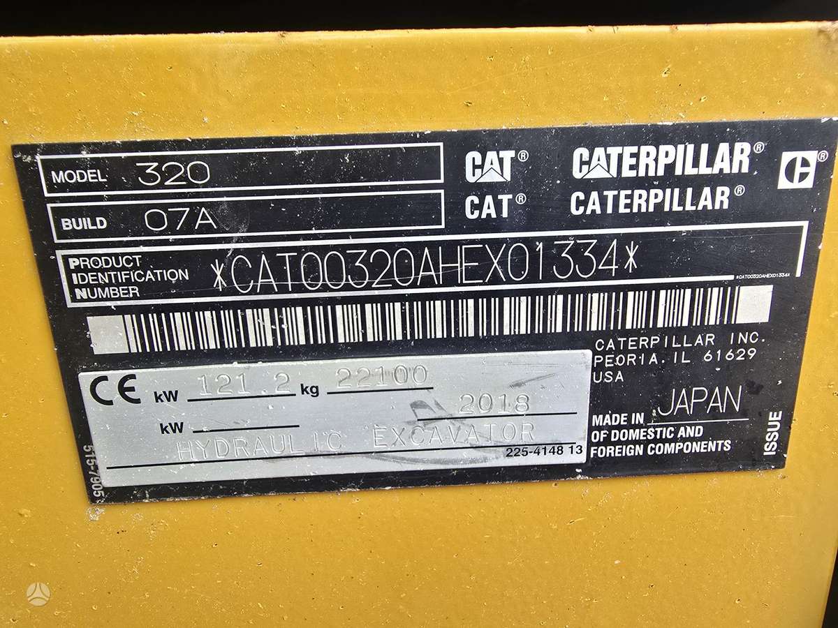 Caterpillar 320NG Trimble GPS, excavator