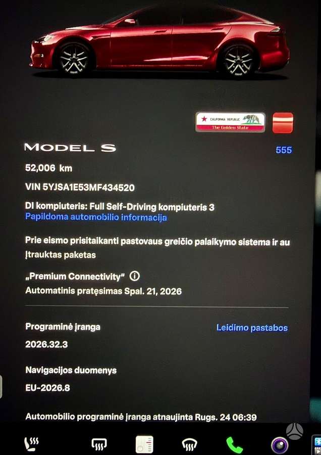 Tesla Model S, 100 kWh, sedanas