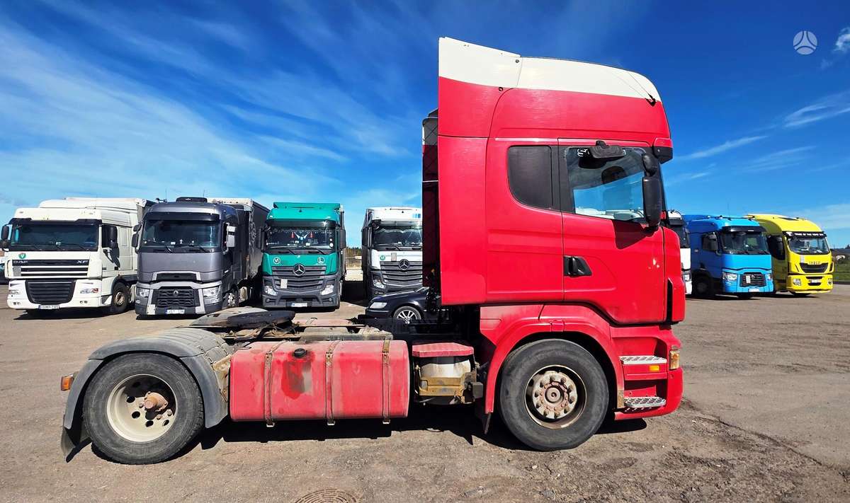 Scania R420, dirbantis, šaibinis, TA iki 2, double sleeper