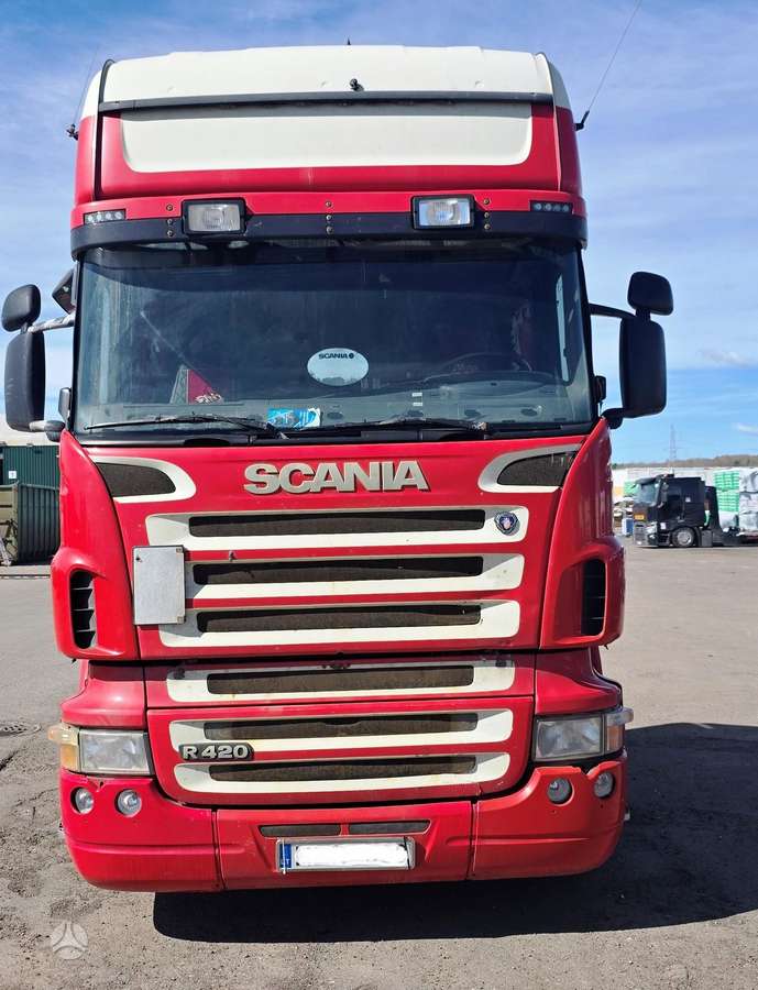 Scania R420, dirbantis, šaibinis, TA iki 2, double sleeper