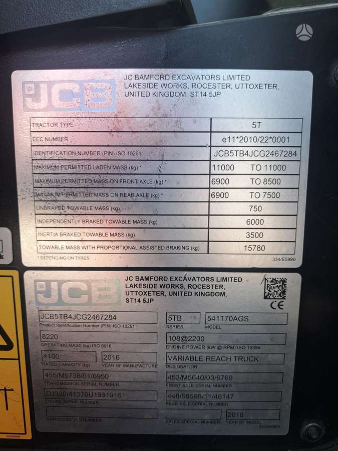 JCB 541.70 Agri Super, self-propelled loaders