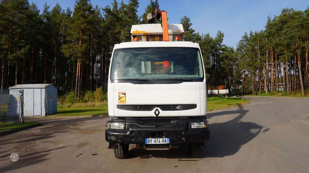 Renault Kerax 380, самосвалы с краном