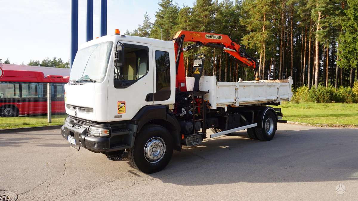 Renault Kerax 380, самосвалы с краном