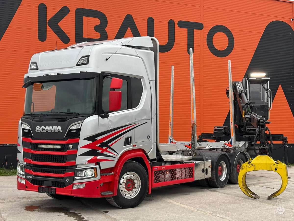 Scania R 650 6x4, лесовозы