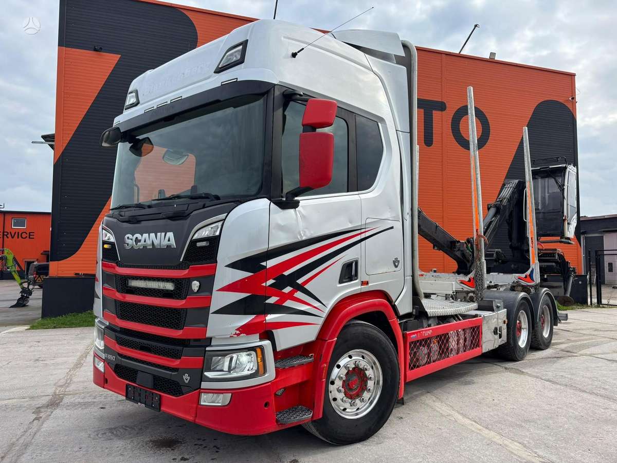 Scania R 650 6x4, лесовозы