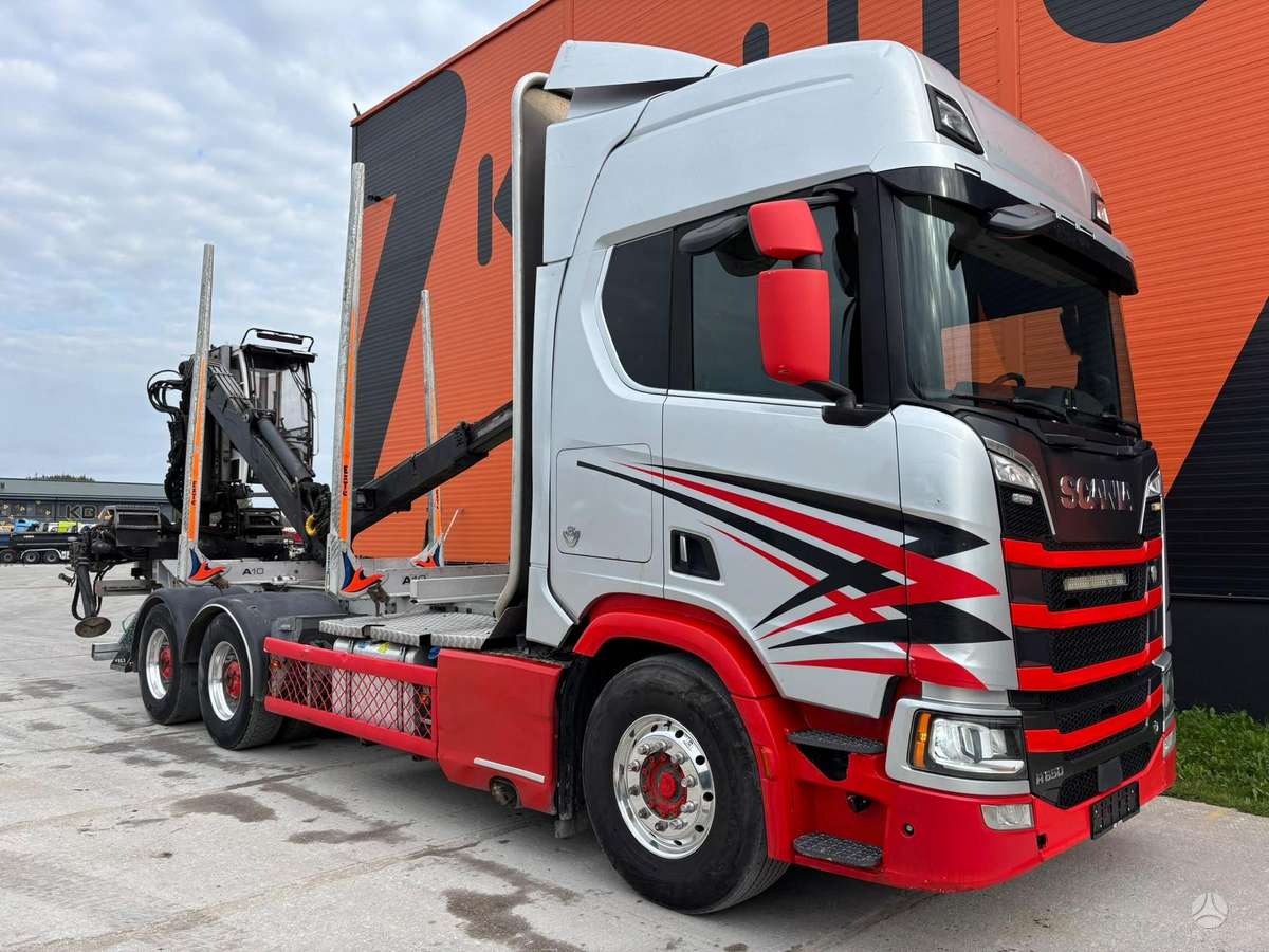 Scania R 650 6x4, timber trucks
