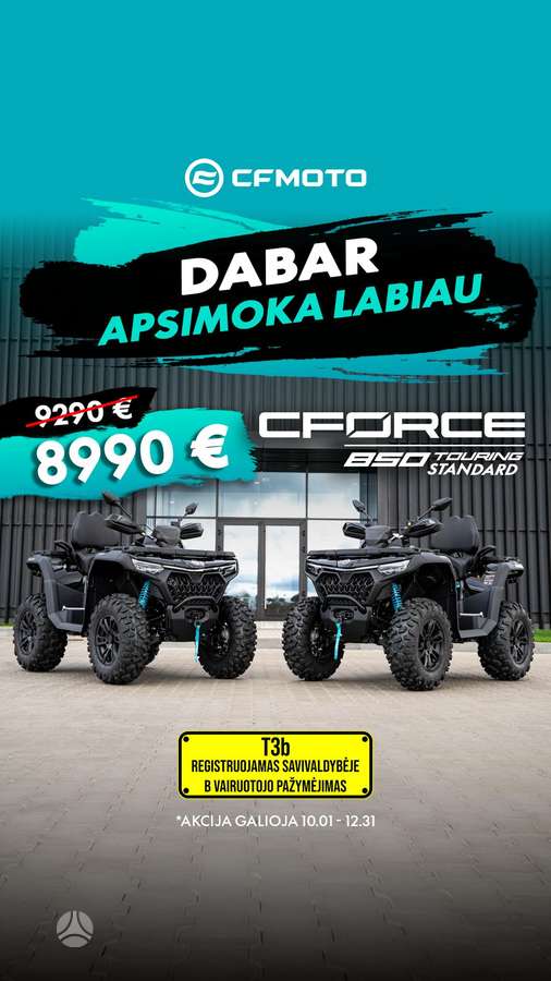 CFMOTO CFORCE 850XC 800cc, keturračiai