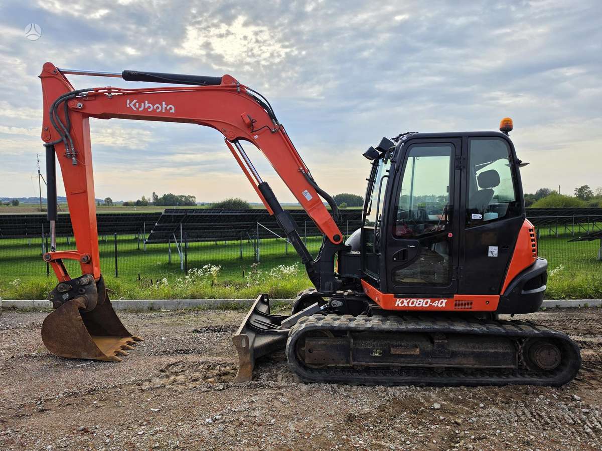 Kubota KX080-4a, mini ekskavatoriai