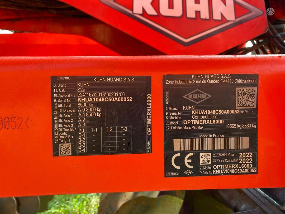 Kuhn Optimer XL 6000, scrapers, scrubbers