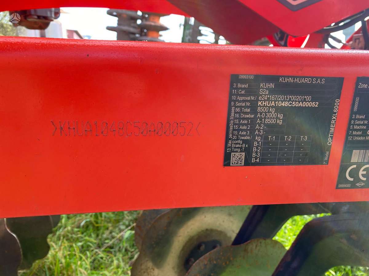 Kuhn Optimer XL 6000, scrapers, scrubbers