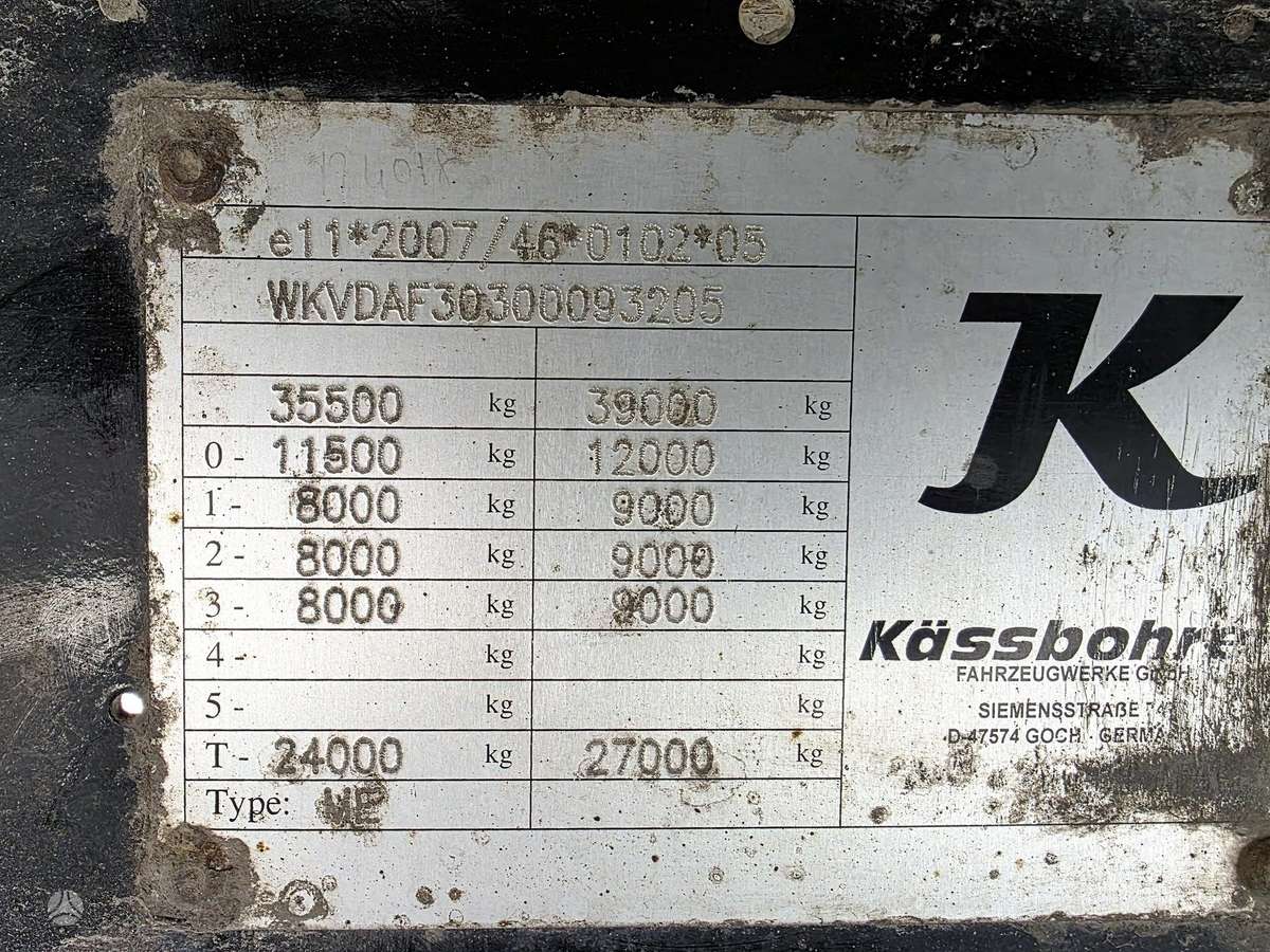 Kässbohrer Maxima XS MEGA, užuolaidinės / tentinės