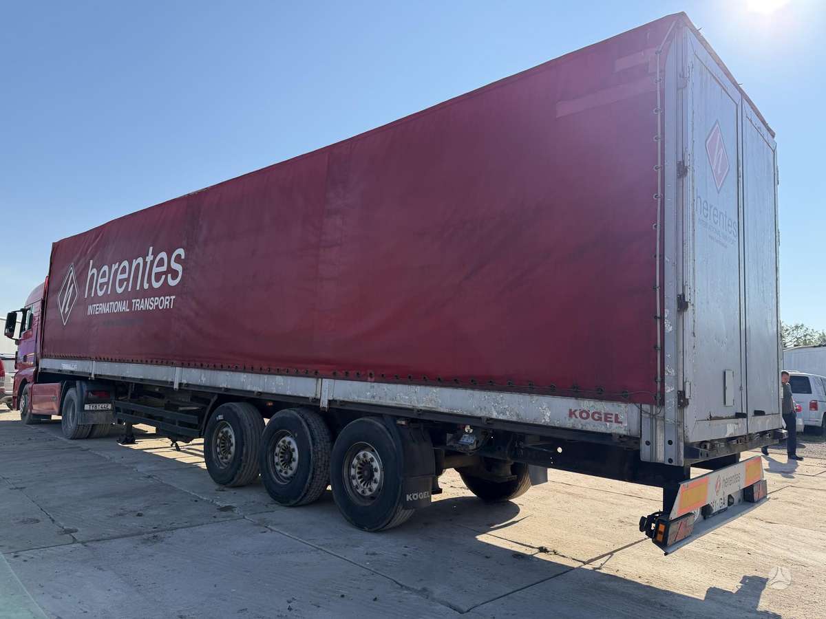 Kögel, dropside with tarpaulin