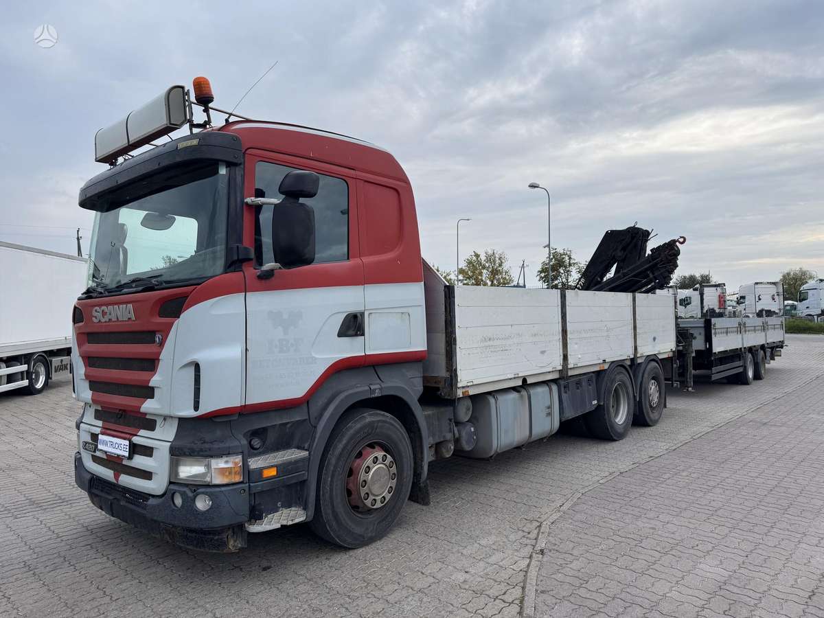 Scania R420 HIAB 220C, краны