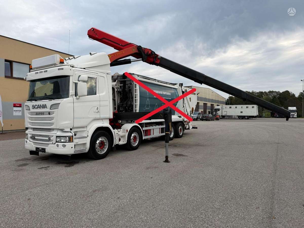 Scania R580, с краном