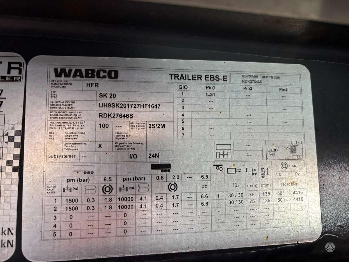 HFR SK20, refrigerated