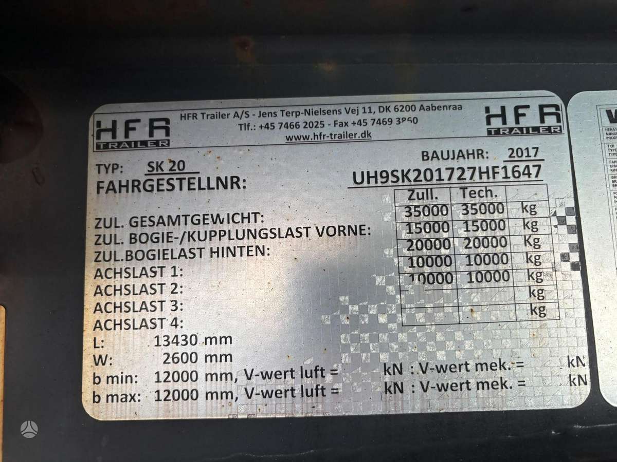 HFR SK20, refrigerated