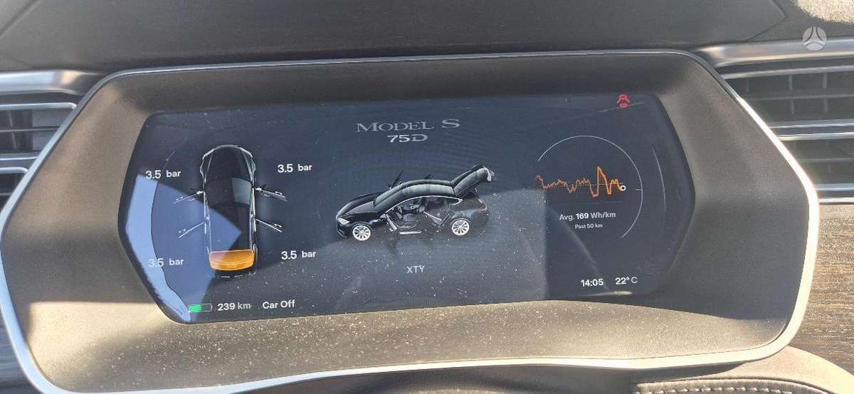 Tesla Model S, 75 kWh, hečbekas