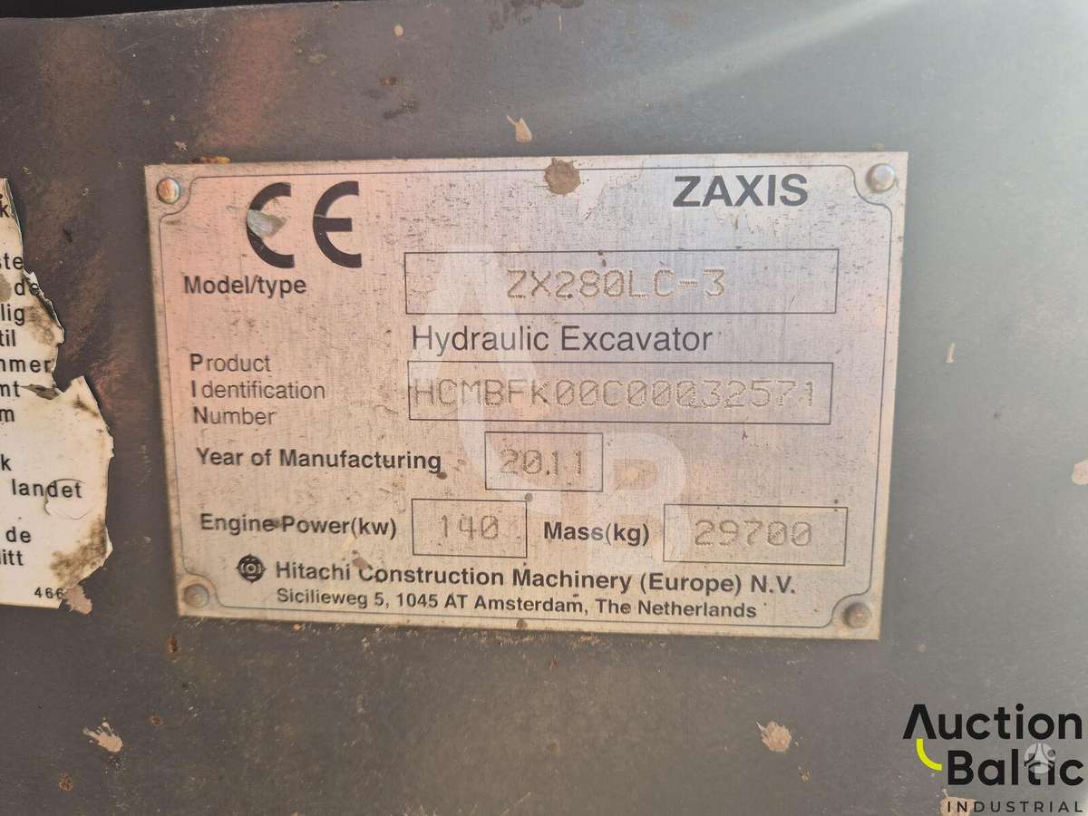 Hitachi ZX 280 LC-3, экскаваторы
