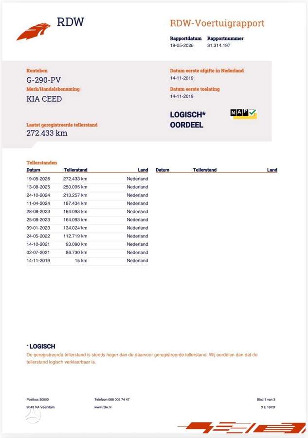 Kia Ceed, 1.4 l., universalas