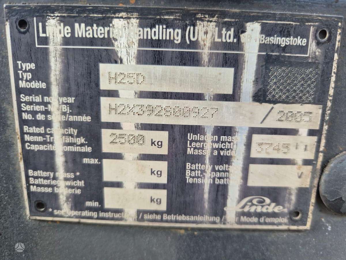 Linde H25D, forklifts