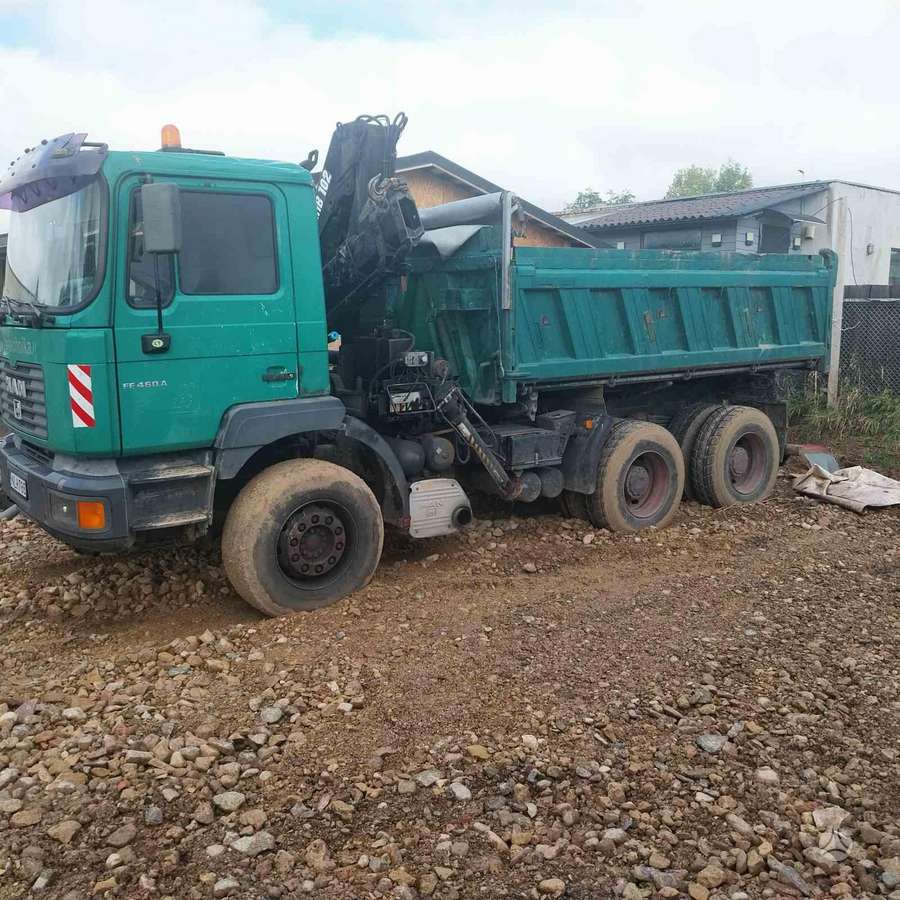 MAN 27.464, самосвалы с краном