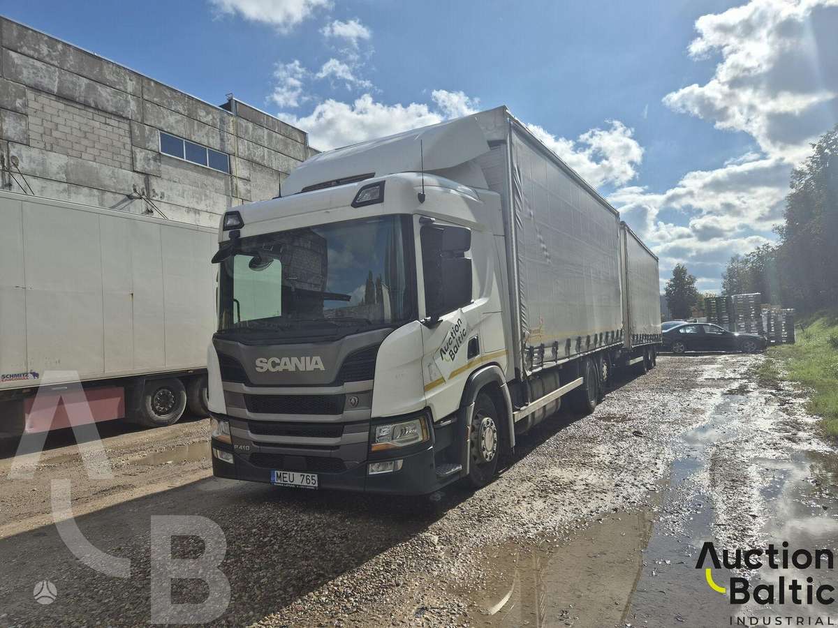 Scania P 410, бортовые с шторами