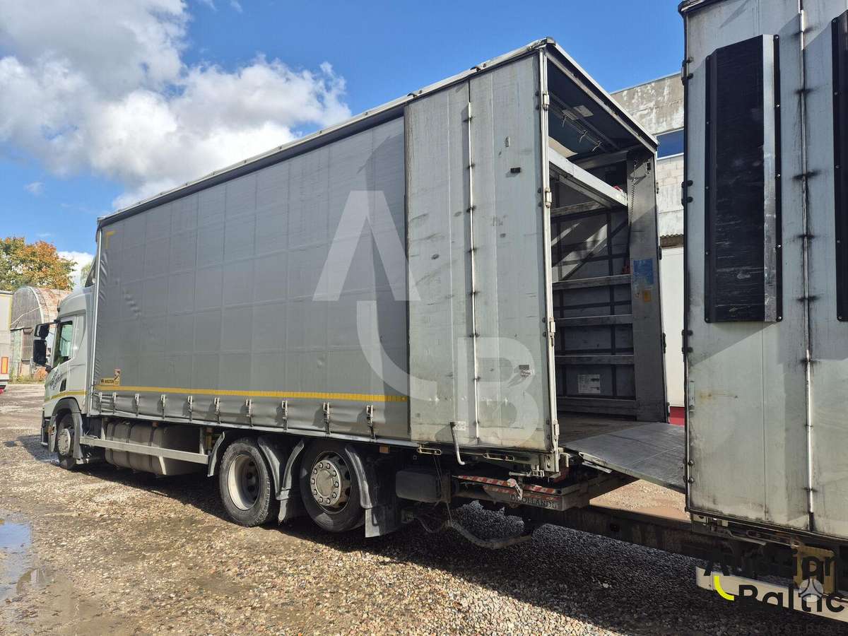 Scania P 410, бортовые с шторами
