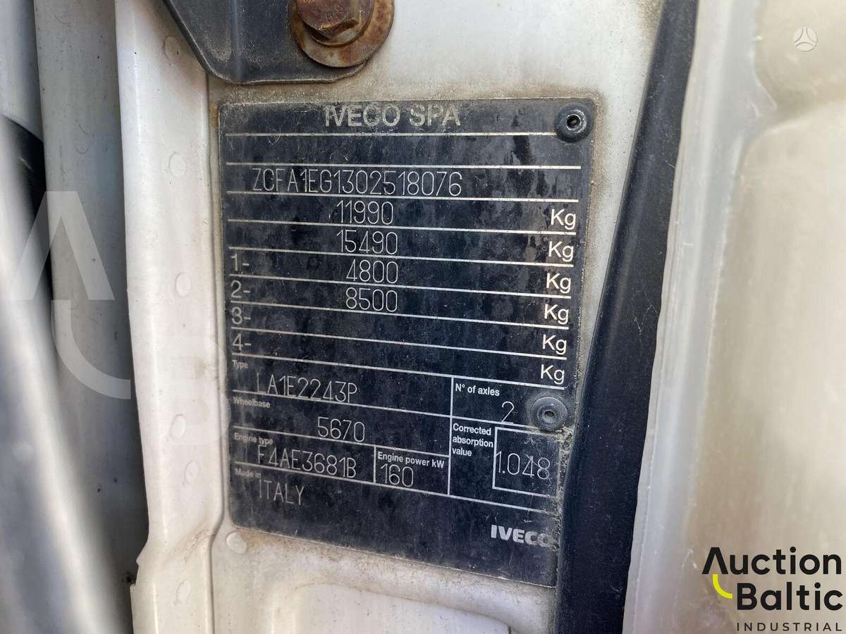 Iveco ML 120E22, platformas