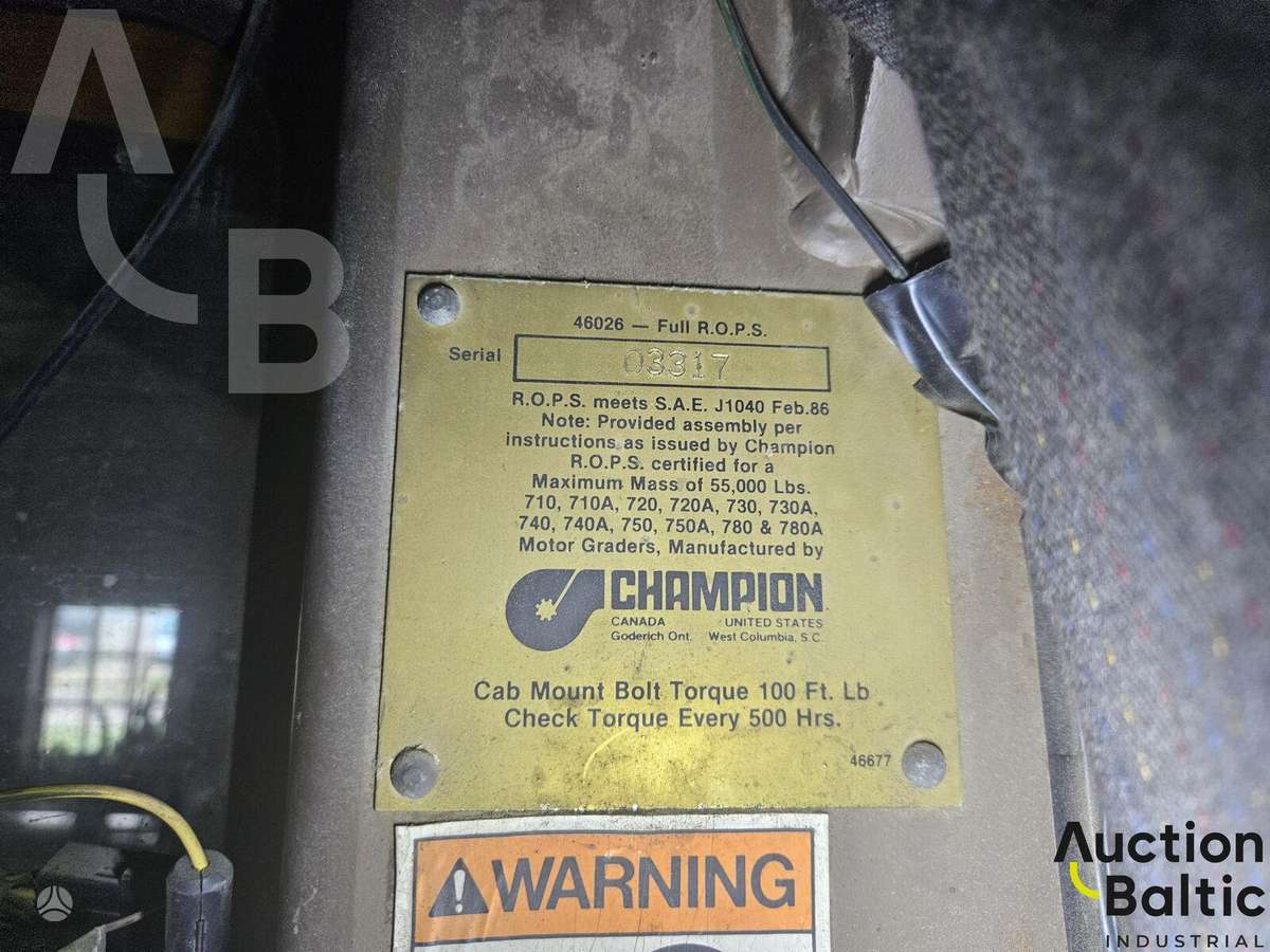Champion 730 A, grader