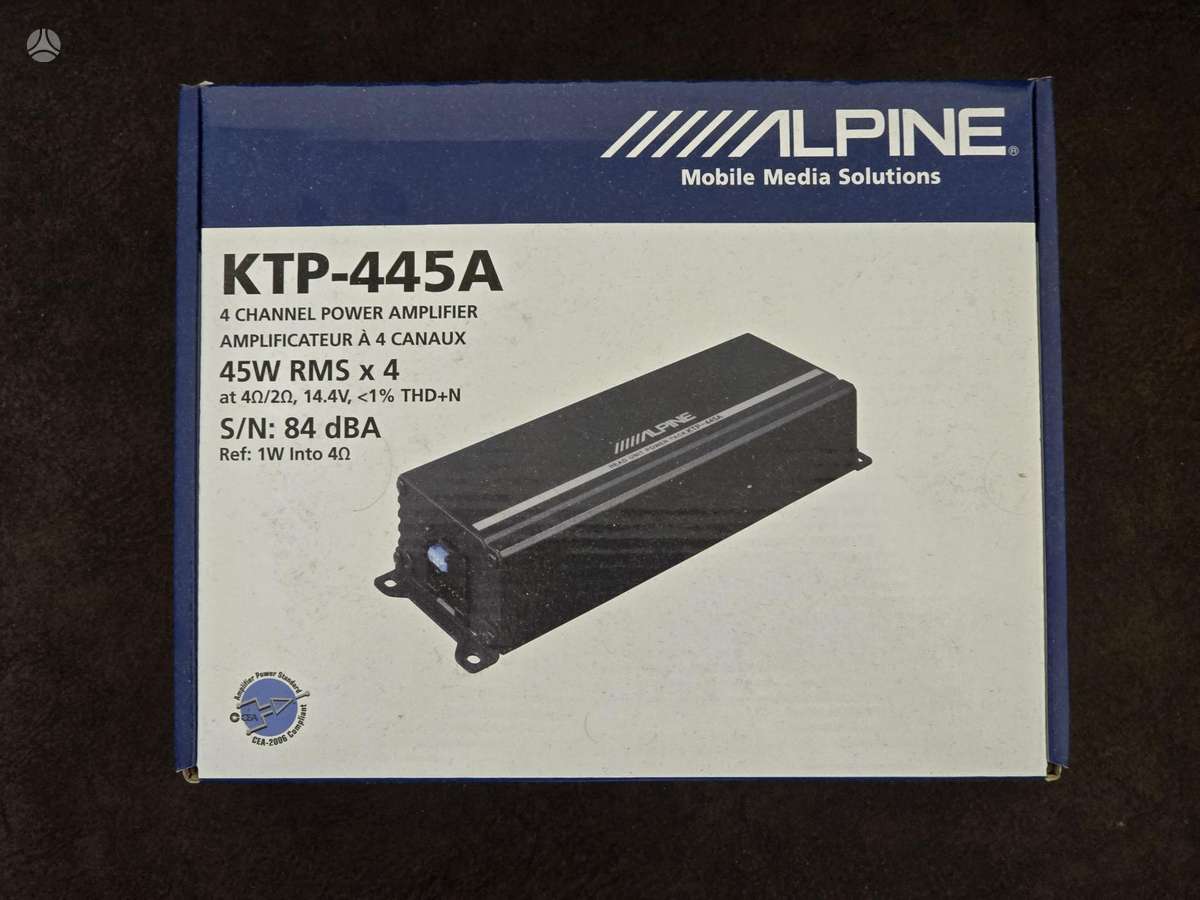 Alpine KTP-445A, звуковые усилители